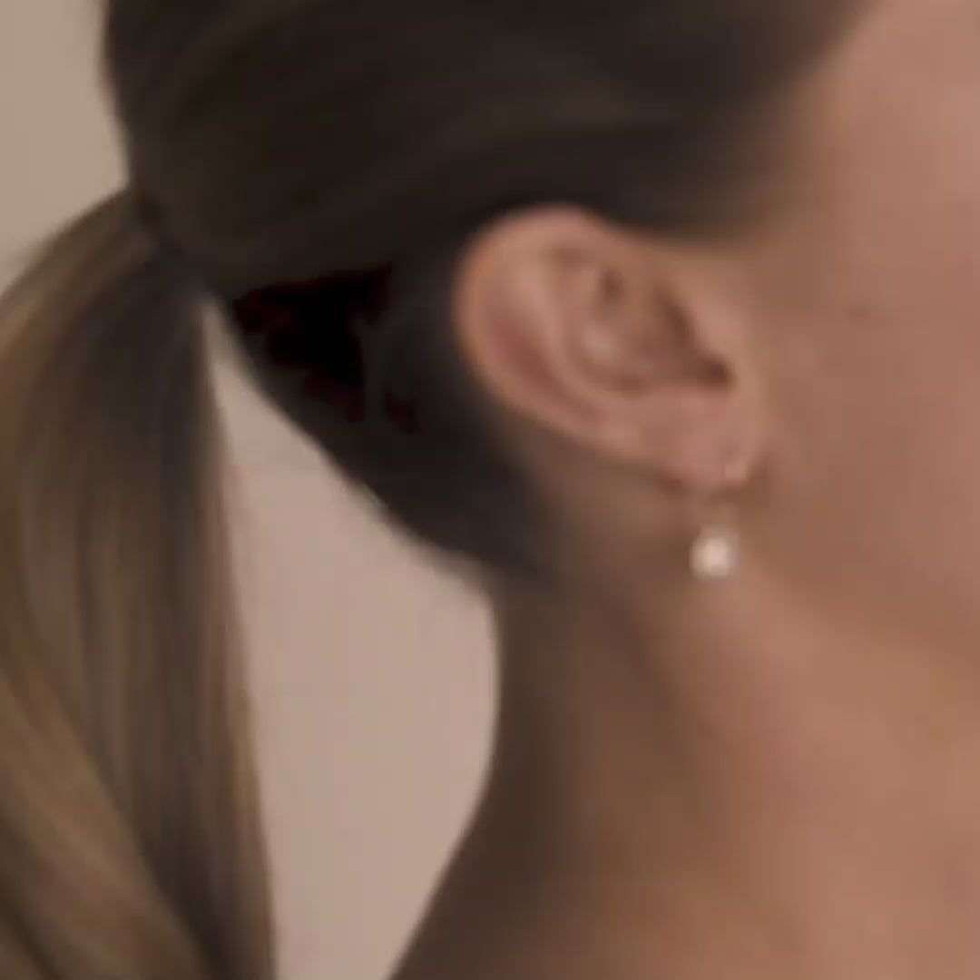 Pilgrim CLEMENTINE Recycelte Kristallohrringe, Vergoldet