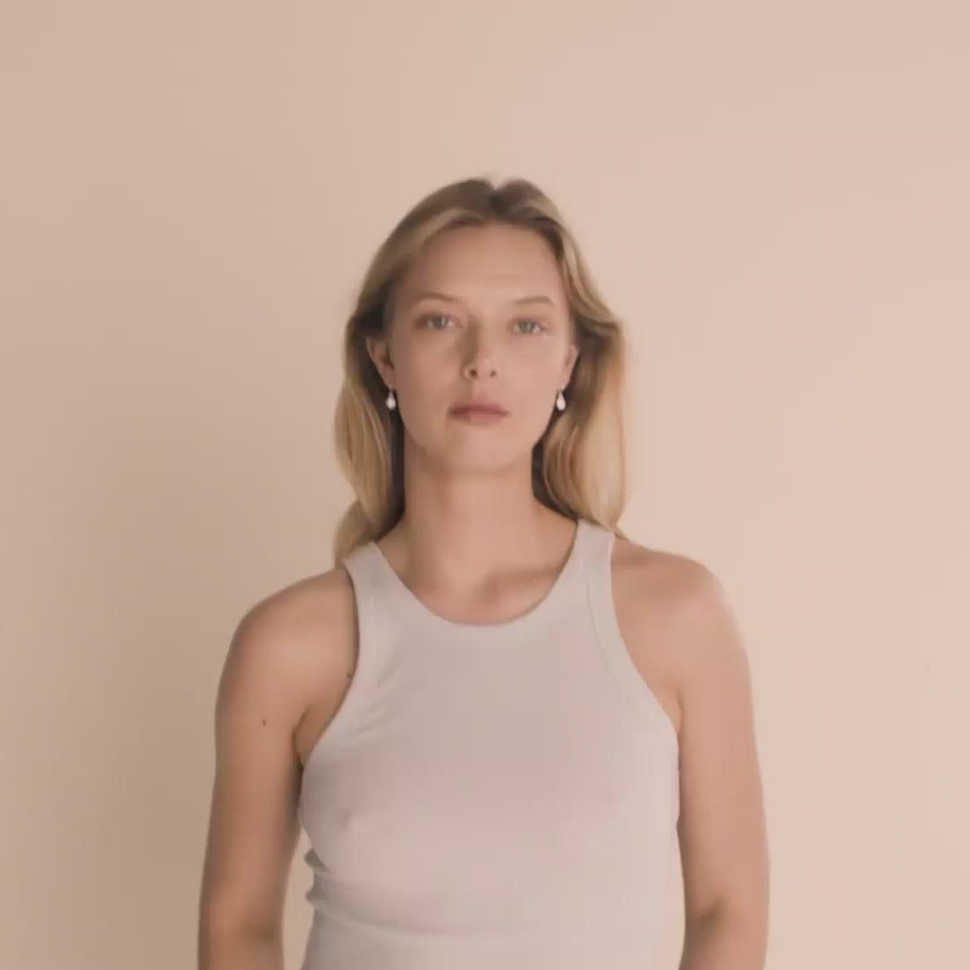 Pilgrim CLEMENTINE Recycelte Kristallohrringe, Versilbert