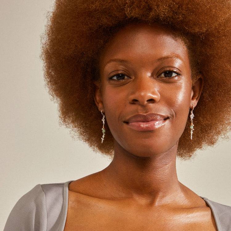 Pilgrim CLOUD Recycelte Ohrringe Mehrfarbig/versilbert