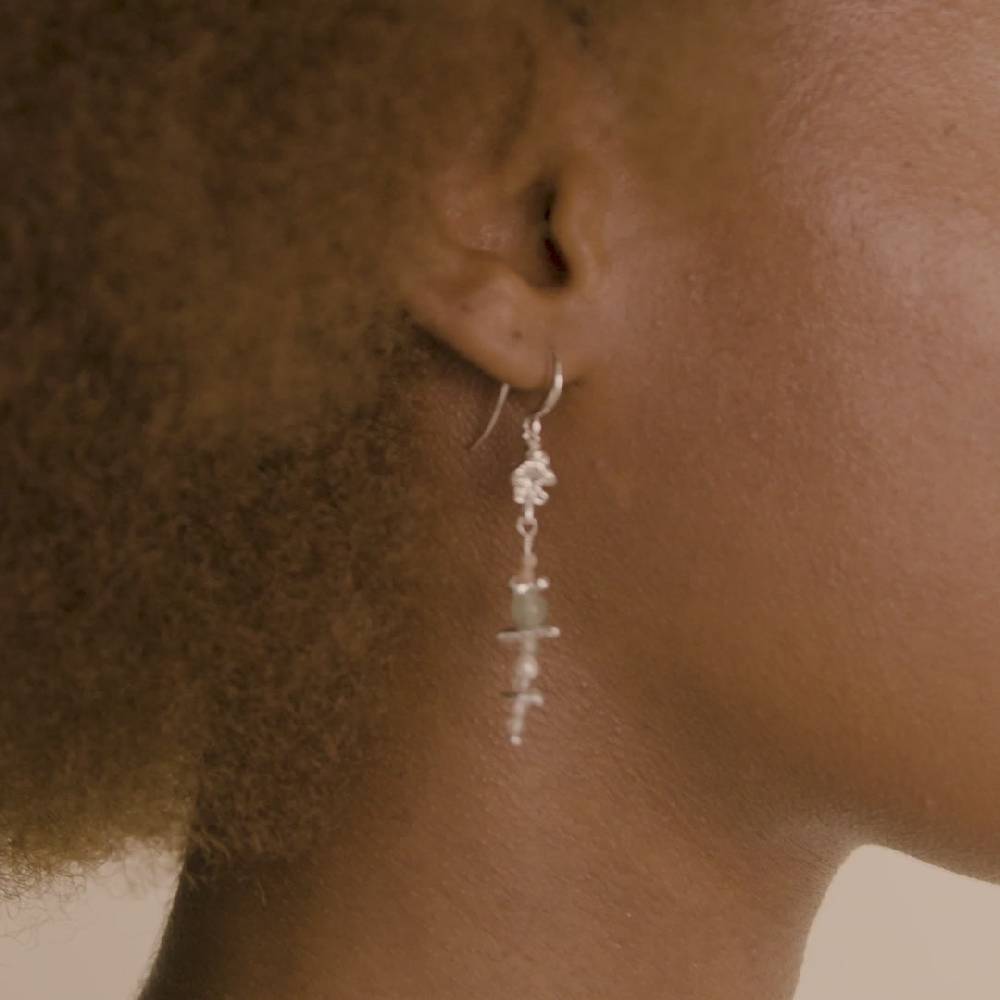 Pilgrim CLOUD Recycelte Ohrringe Mehrfarbig/versilbert