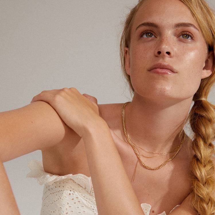 Pilgrim CREATE Recycelte Halskette 3-in-1, Vergoldet