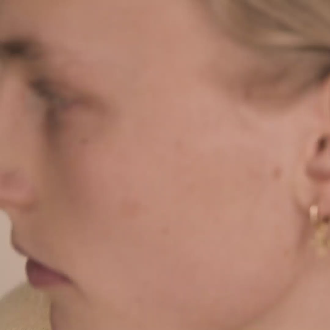 Pilgrim DAGMAR Recycelte Huggie-Hoop-Ohrringe Vergoldet