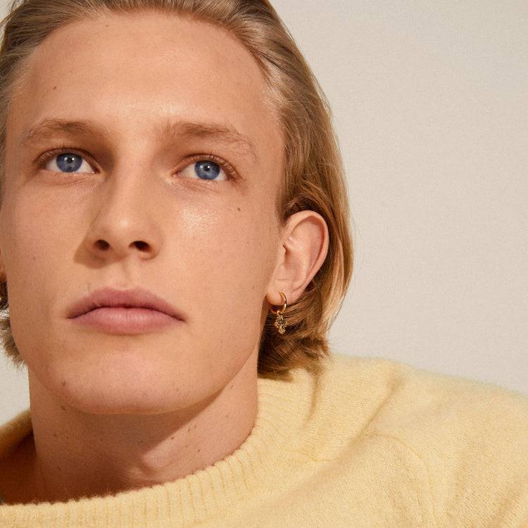 Pilgrim DAGMAR Recycelte Huggie-Hoop-Ohrringe Vergoldet