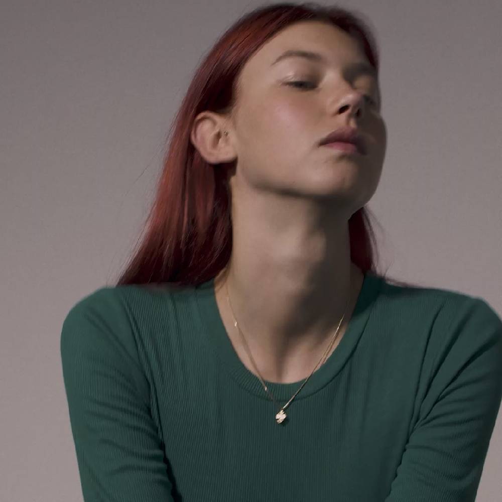 Pilgrim DAGMAR Recycelte Mini-Kreuz-Halskette Vergoldet