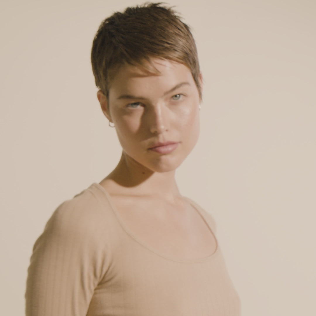 Pilgrim EDDY Recycelte, Kleine Creolen, Organische Form, Versilbert