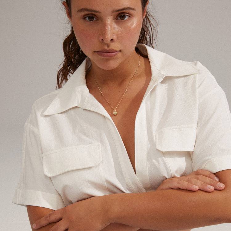 Pilgrim EDTLI Recycelte Halskette Mit Kristallanhänger, Vergoldet