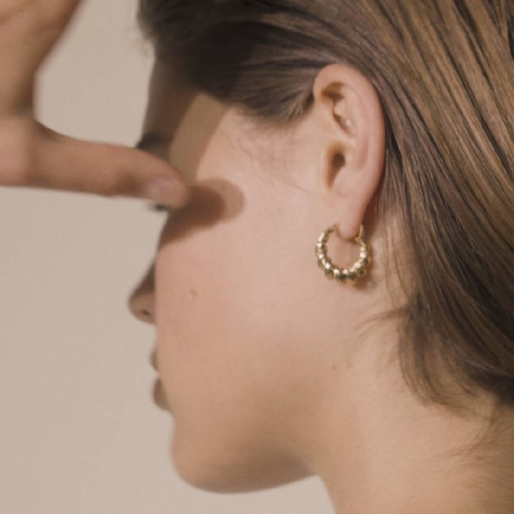 Pilgrim EILEEN Creolen Mit Schnörkeldetails, Vergoldet