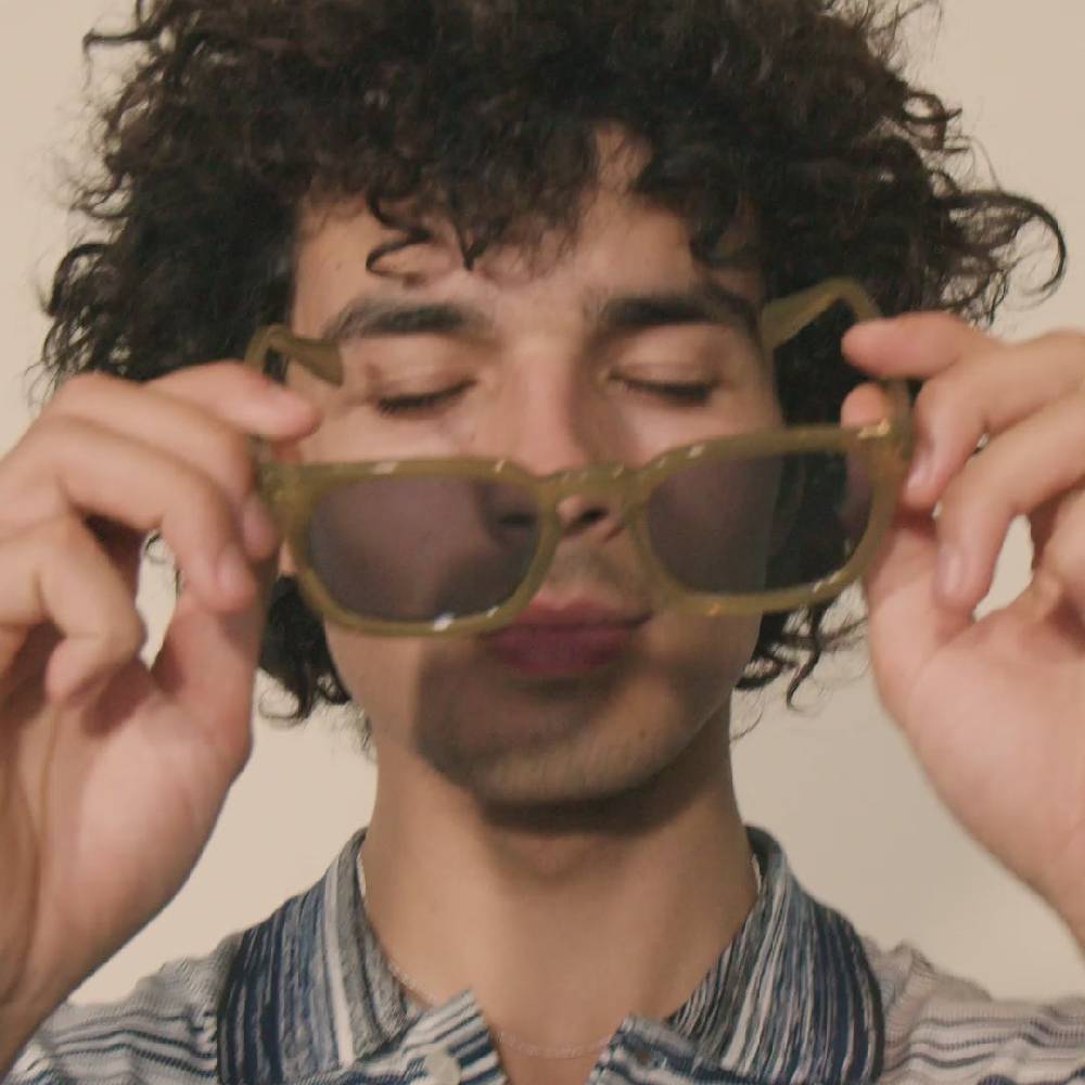 Pilgrim ELETTRA Ikonische Retro-Sonnenbrille Kristallgrün