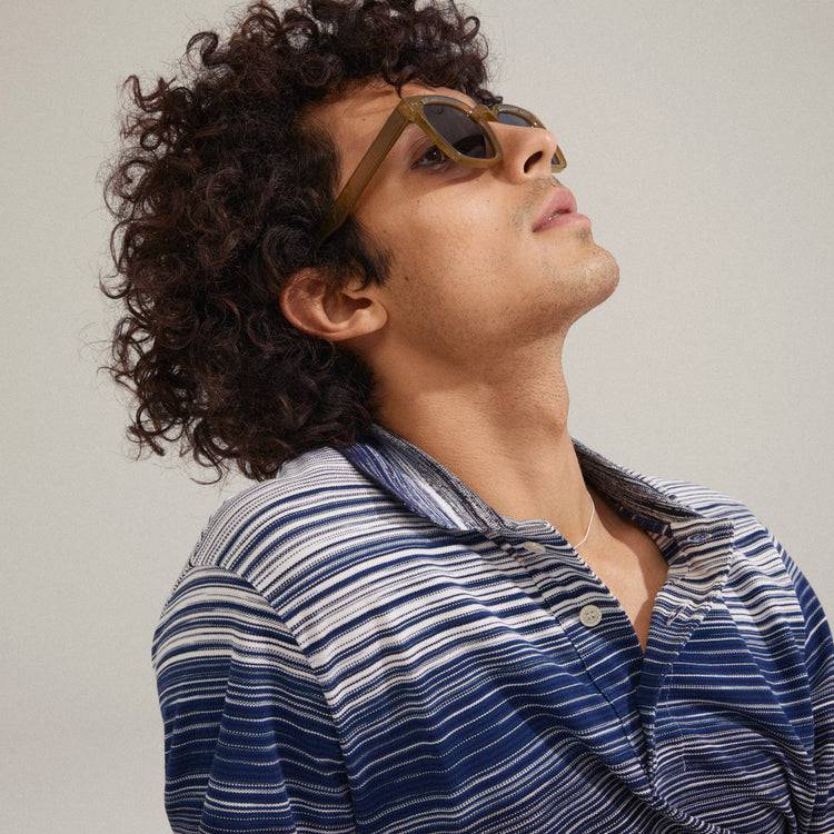 Pilgrim ELETTRA Ikonische Retro-Sonnenbrille Kristallgrün