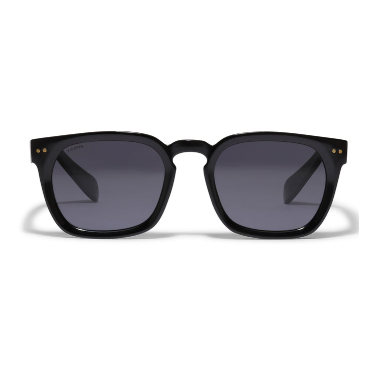 Pilgrim ELETTRA Recycelte Ikonische Retro-Sonnenbrille Schwarz