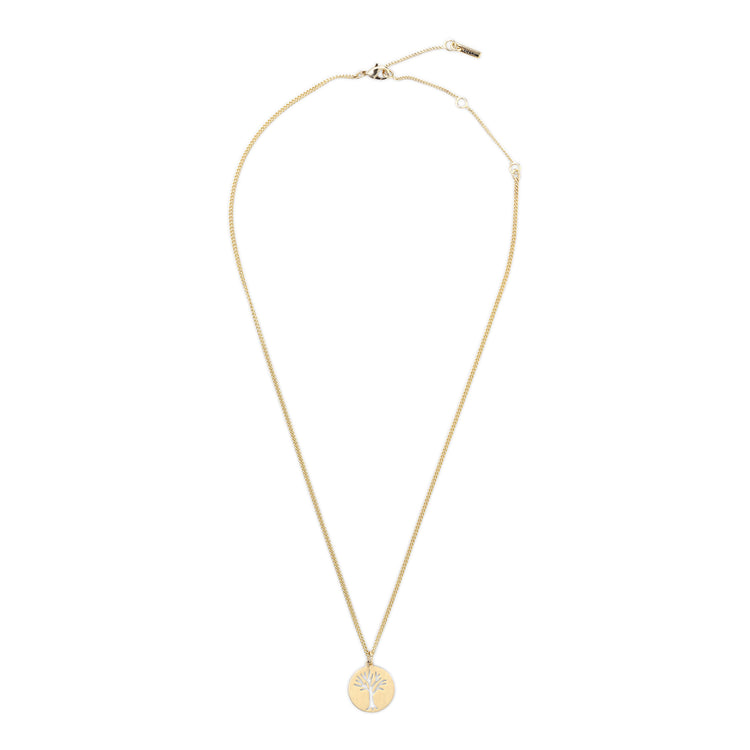 Pilgrim ELIN Recycelte Halskette Münzanhänger, Vergoldet