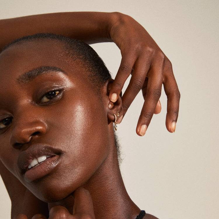 Pilgrim ELZA Recycelte Kristallohrringe, 2-in-1-Set, Vergoldet