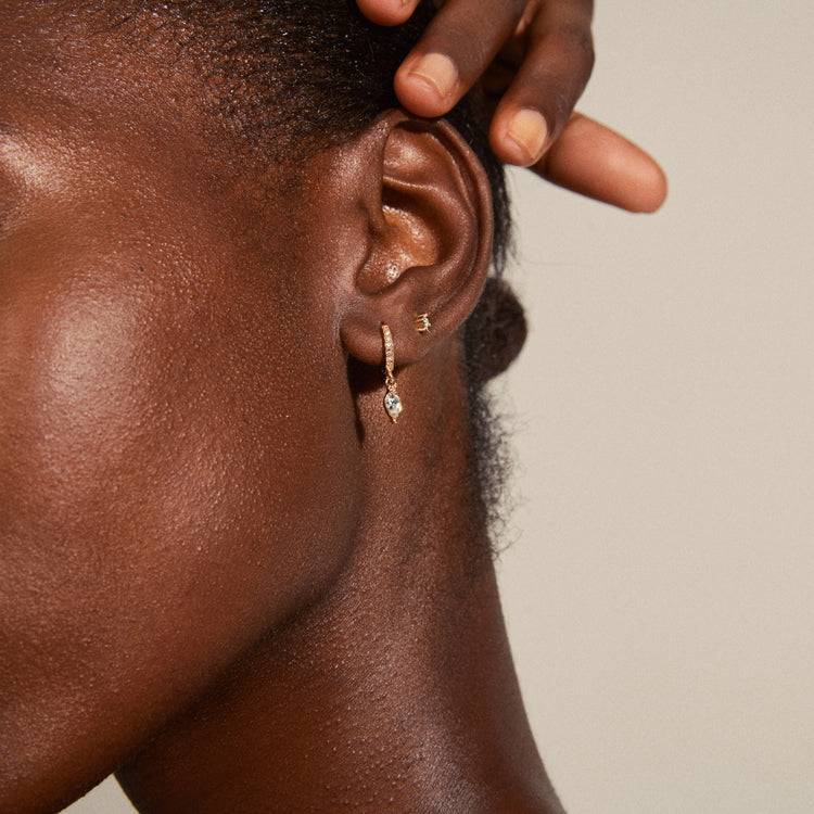 Pilgrim ELZA Recycelte Ohrringe, 2-in-1-Set, Mit Roségold Plattiert