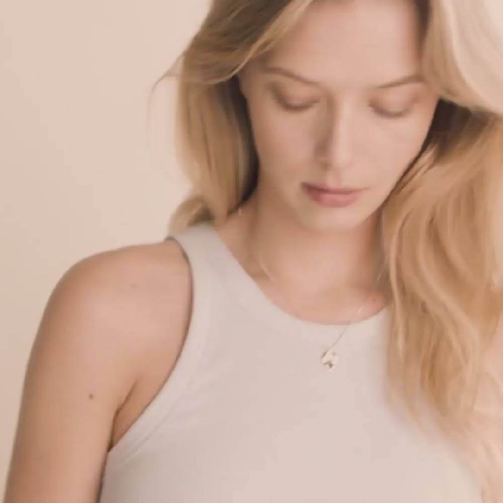 Pilgrim EM Halskette Mit Wellenförmigem Anhänger, Versilbert