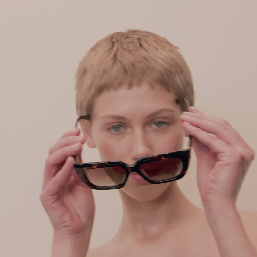 Pilgrim ENIEL Recycelte Sonnenbrille Schildpatt-Braun/Gold