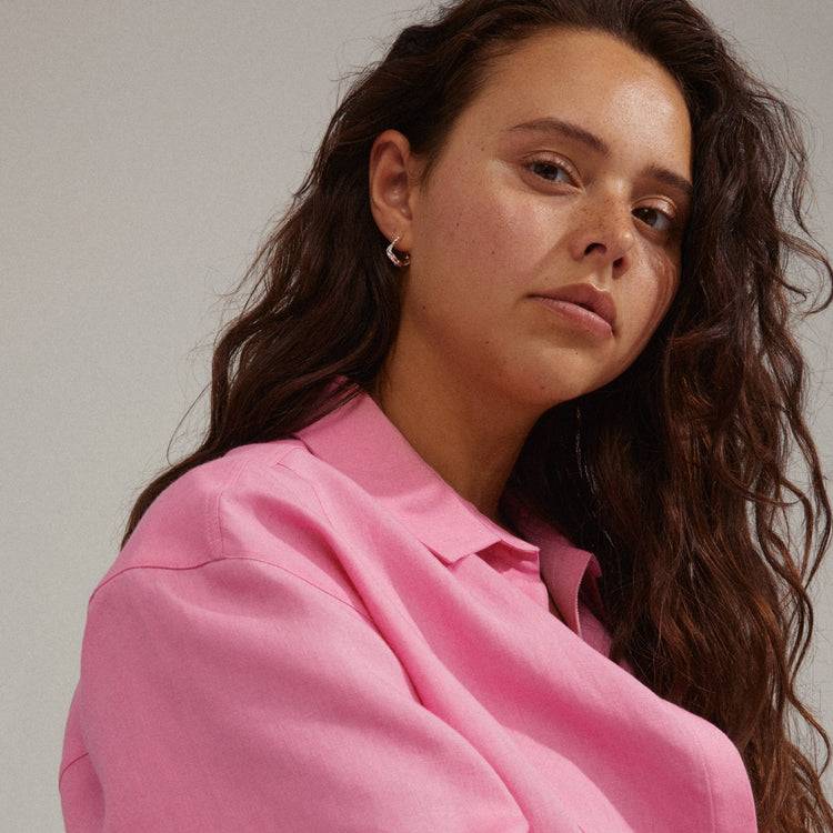 Pilgrim EVRA Recycelte, Organ. Geformte Kristall-Creolen, Versilbert