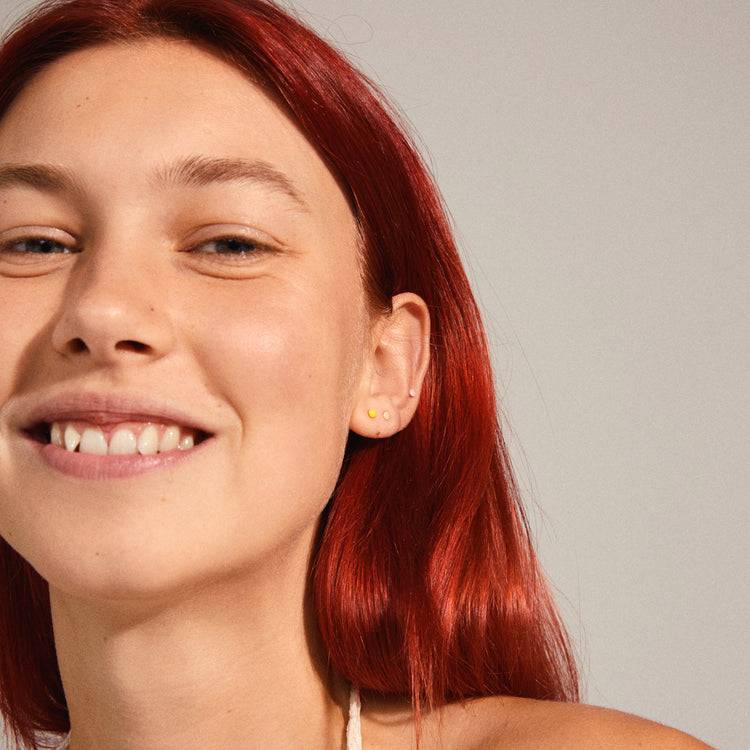 Pilgrim FEODORA Mehrfarbige Mikroohrringe, Vergoldet