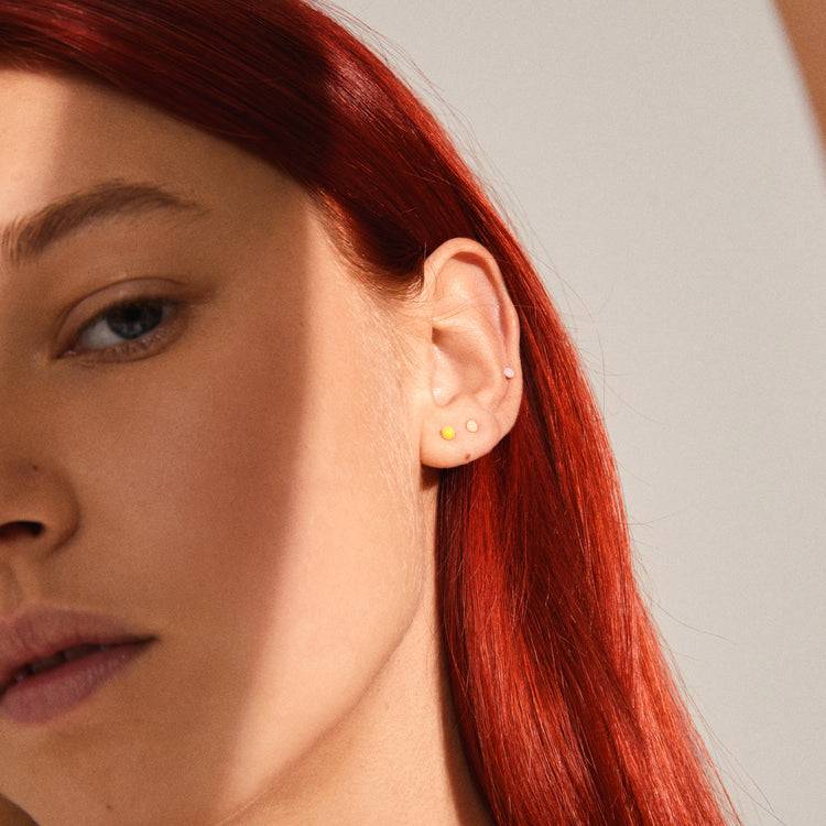 Pilgrim FEODORA Mehrfarbige Mikroohrringe, Vergoldet