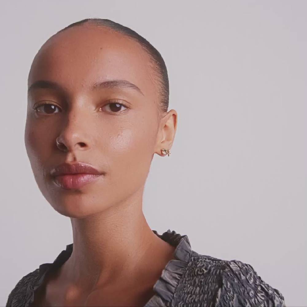 Pilgrim FORCE Recycelte Ohrringe, 2-in-1 Set, Vergoldet