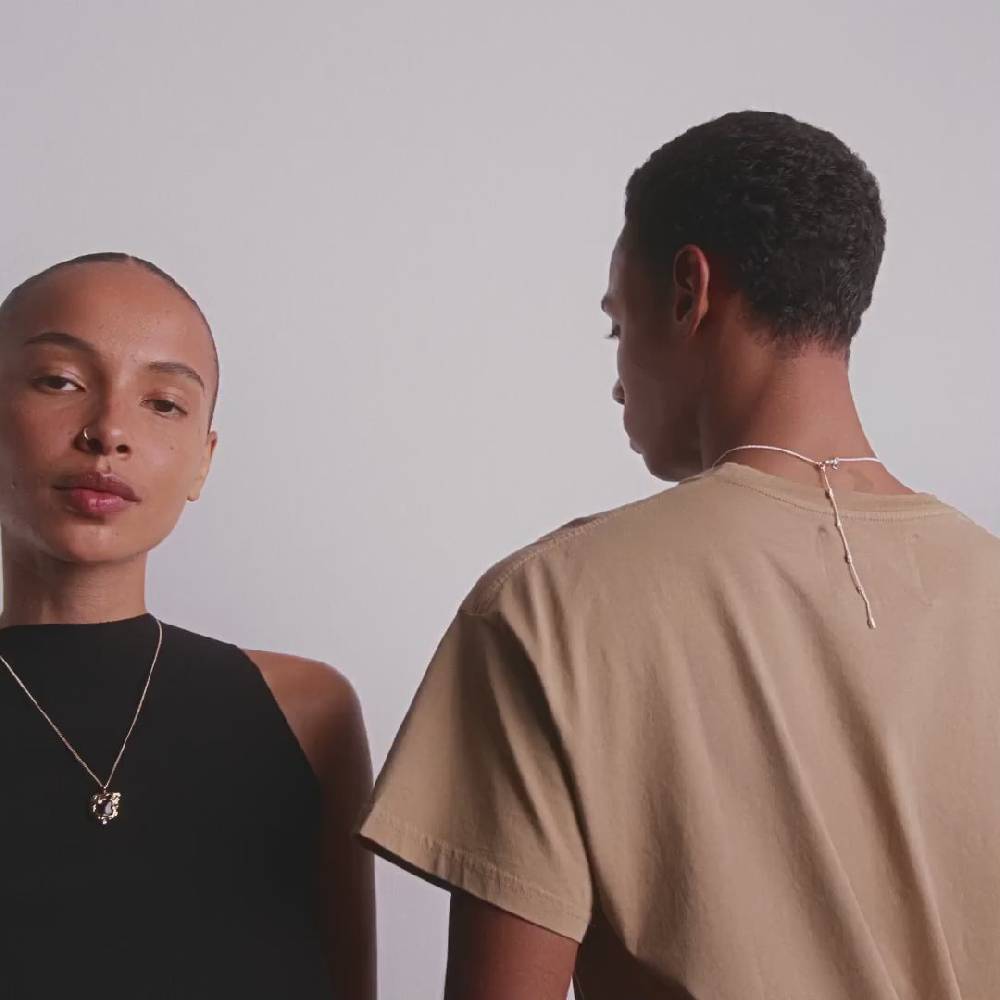 Pilgrim FRANK Recycelte Anhängerhalskette Versilbert