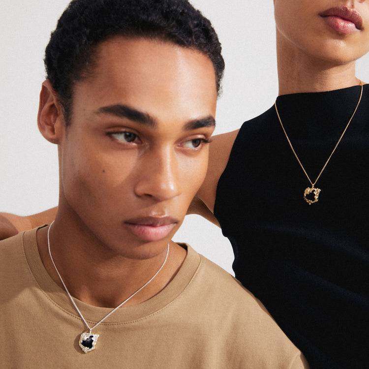 Pilgrim FRANK Recycelte Anhängerhalskette Versilbert