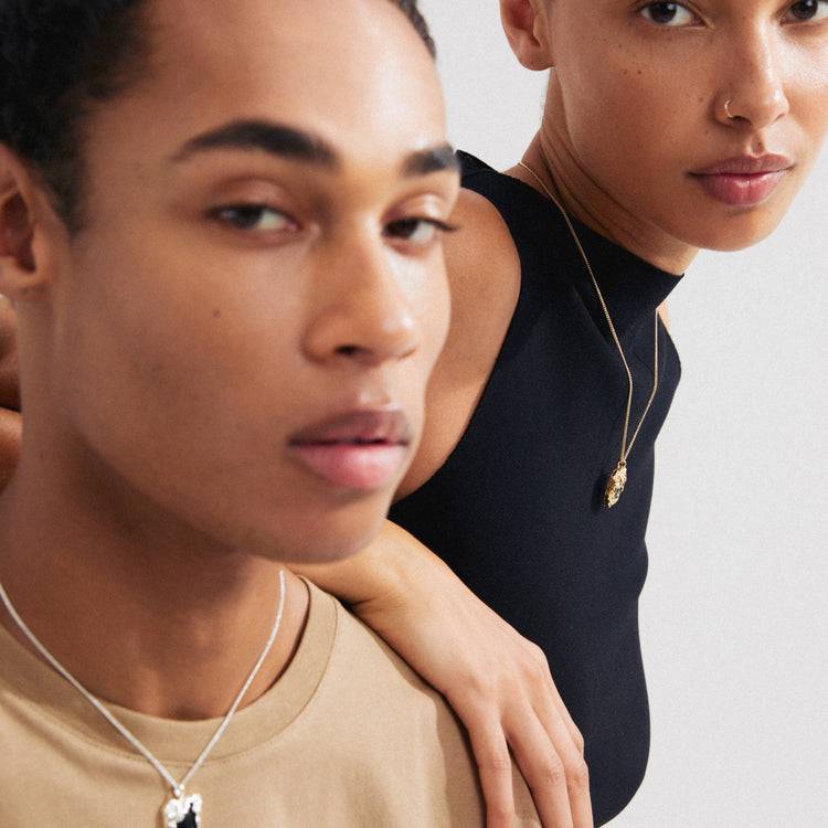 Pilgrim FRANK Recycelte Anhängerhalskette Versilbert