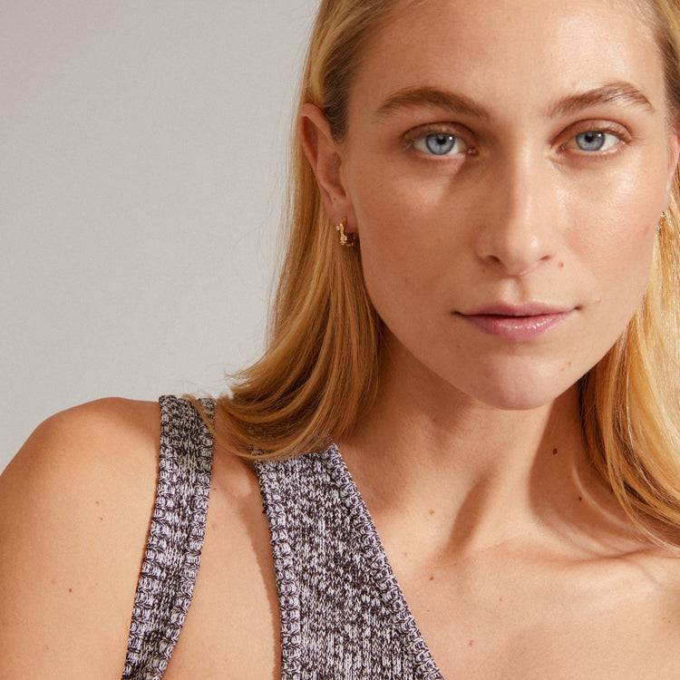 Pilgrim HERMIONE Recycelte Kristall-Creolen Vergoldet