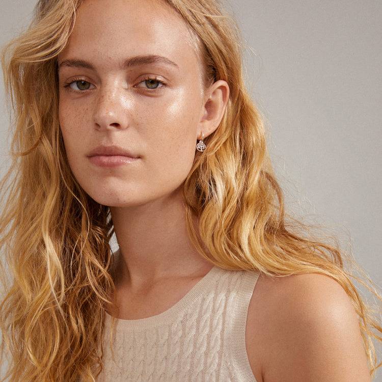 Pilgrim IBEN Recycelte Lebensbaum-Creolen, Versilbert