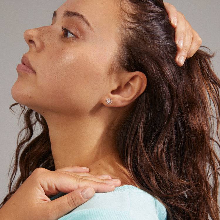 Pilgrim IBEN Recycelte Lebensbaum-Ohrstecker, Versilbert