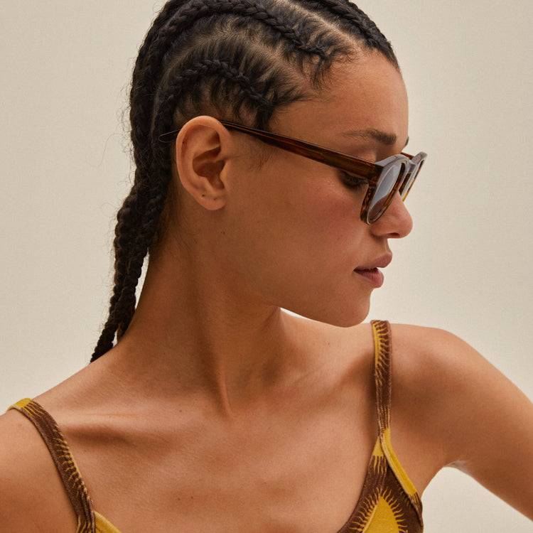 Pilgrim JANICA Recycelte Sonnenbrille Schildpatt-Braun