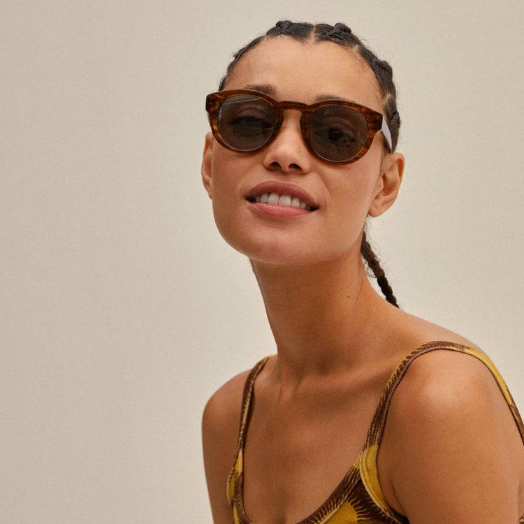 Pilgrim JANICA Recycelte Sonnenbrille Schildpatt-Braun