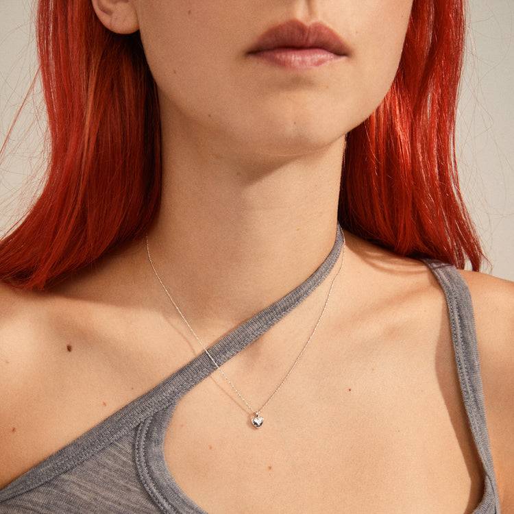 Pilgrim JAYLA Recycelte Halskette Mit Herz-Anhänger, Versilbert