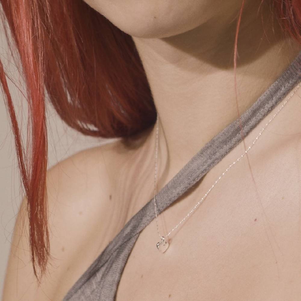 Pilgrim JAYLA Recycelte Halskette Mit Herz-Anhänger, Versilbert