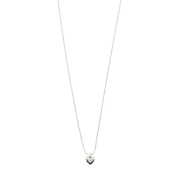 Pilgrim JAYLA recycelte Halskette mit Herz-Anhänger, versilbert