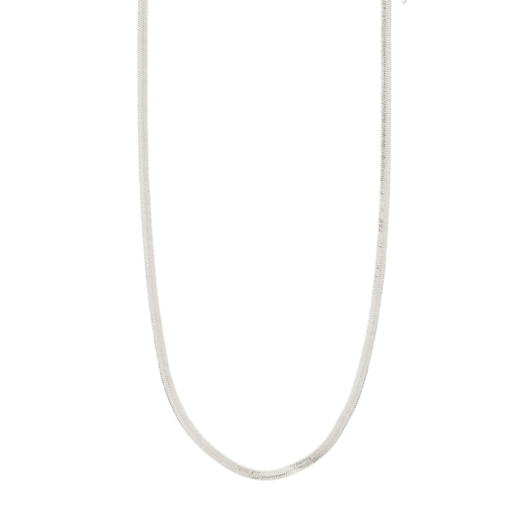 Pilgrim JOANNA recyc. Schlangenketten-Halsband, flach, versilbert