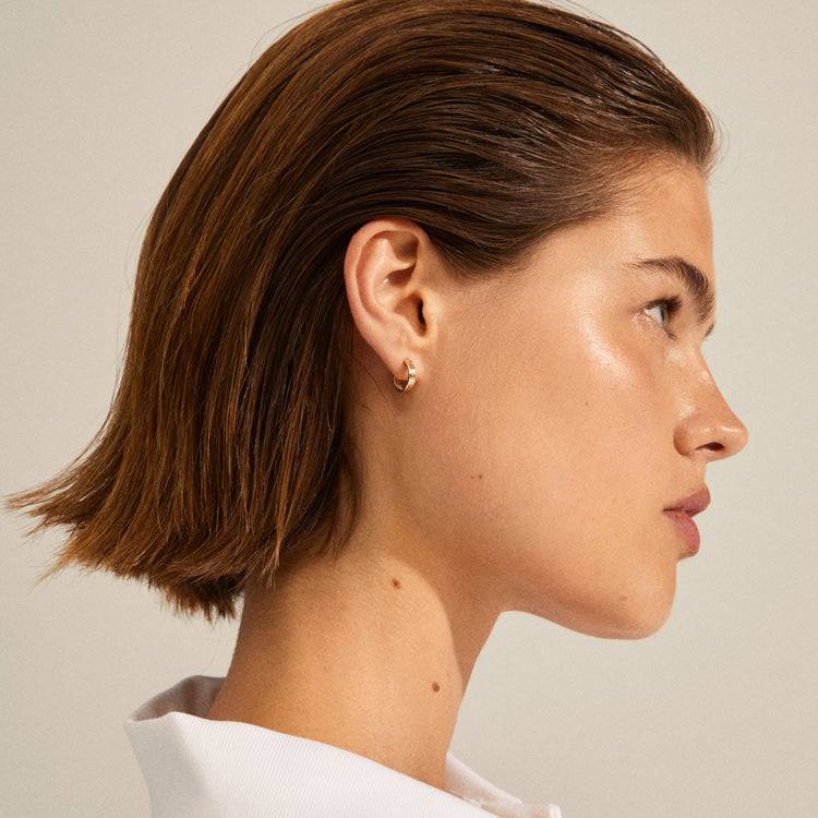 Pilgrim JOANNA Recycelte Schlangenketten-Creolen, Vergoldet