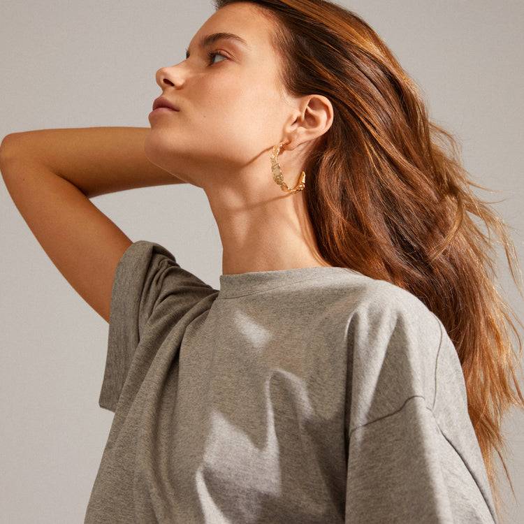 Pilgrim JULITA Recycelte Halbrunde Creolen Vergoldet