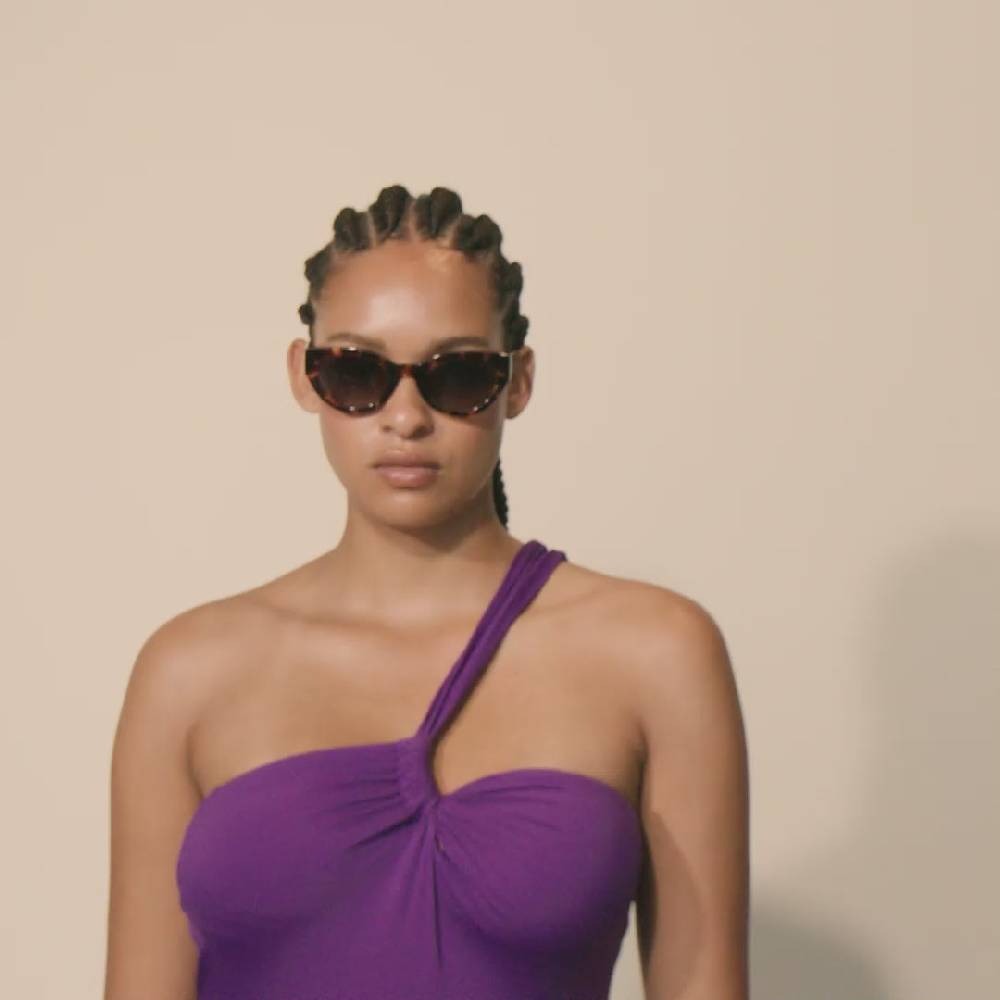 Pilgrim JUNA Cat-Eye-Sonnenbrille In Braunem Schildpatt