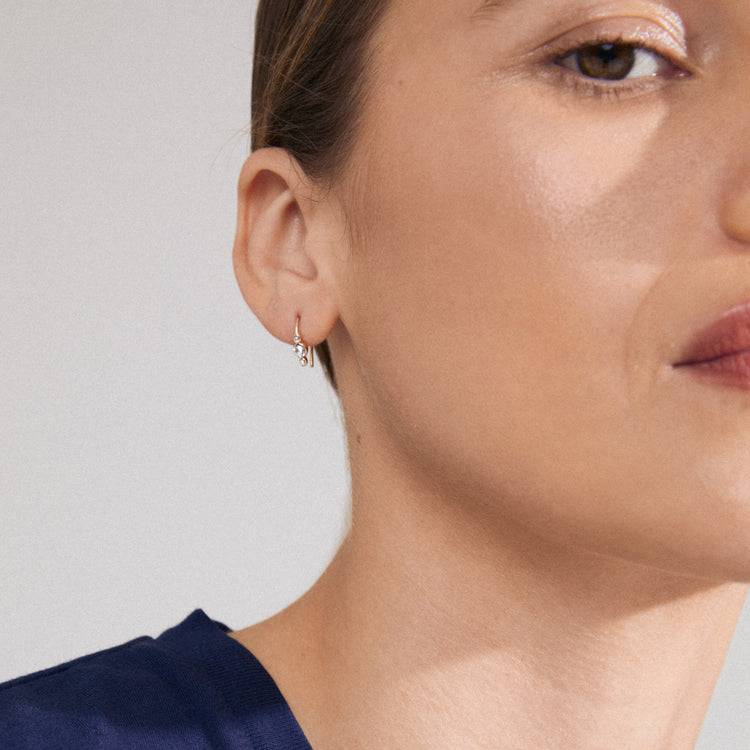 Pilgrim KRISTINE Recycelter, Einzelner Ohrring Vergoldet