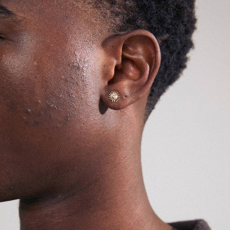 Pilgrim LAMIA Recycelter, Einzelner Ohrring Vergoldet