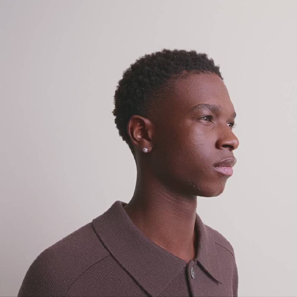 Pilgrim LAMIA Recycelter, Einzelner Ohrring Versilbert