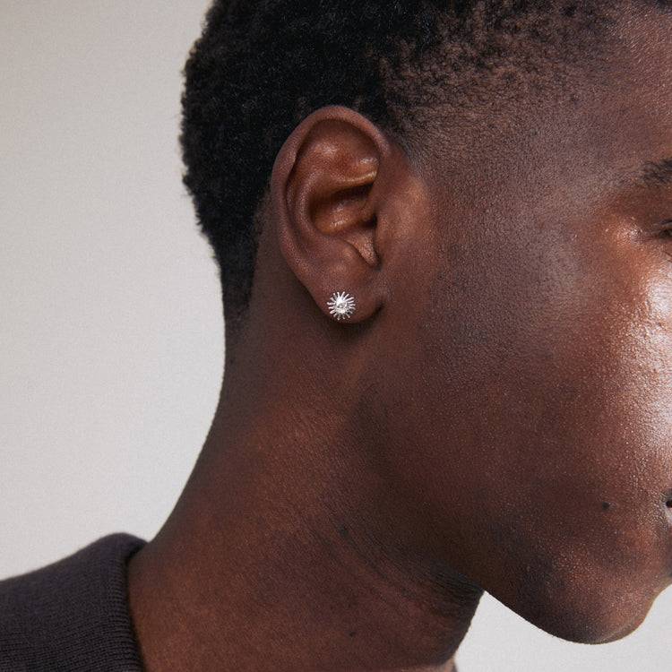 Pilgrim LAMIA Recycelter, Einzelner Ohrring Versilbert