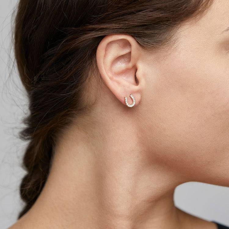 Pilgrim LEANNA Recycelte Glückskristall-Ohrringe, Vergoldet