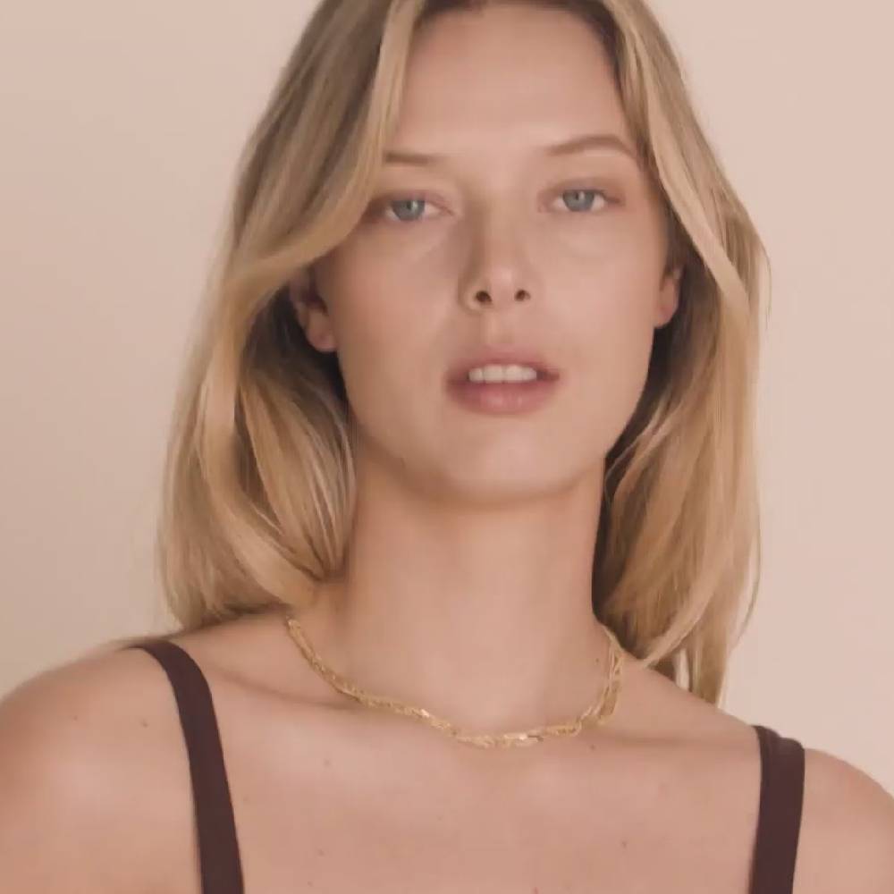 Pilgrim LILY Halskette Mit Kettengliedern, Vergoldet