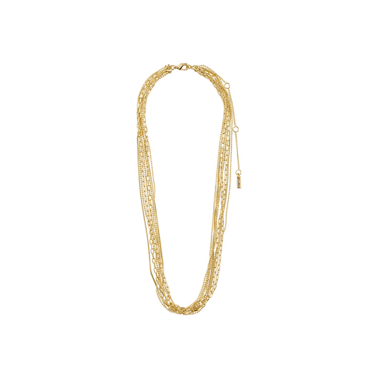 Pilgrim LILY Halskette Mit Kettengliedern, Vergoldet