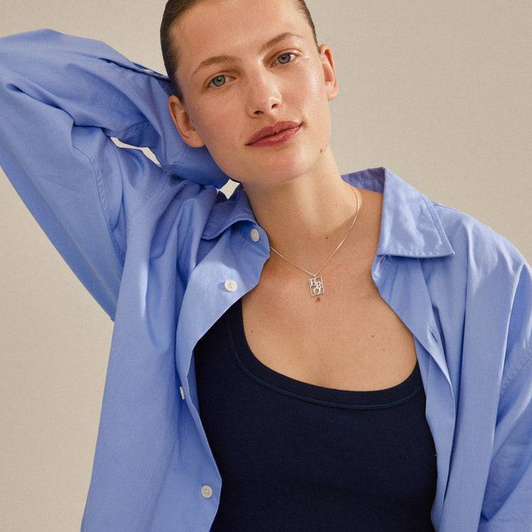 Pilgrim LOVE TAG, Recycelte BRO Halskette Versilbert