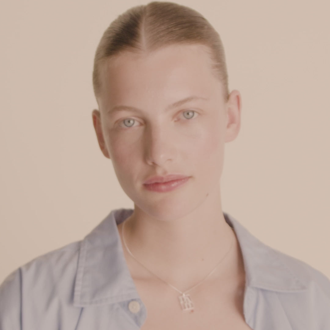 Pilgrim LOVE TAG, Recycelte DAD Halskette Versilbert