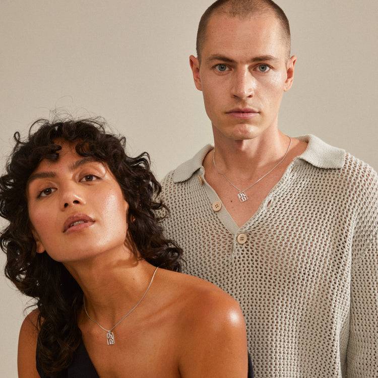 Pilgrim LOVE TAG, Recycelte DAD Halskette Versilbert