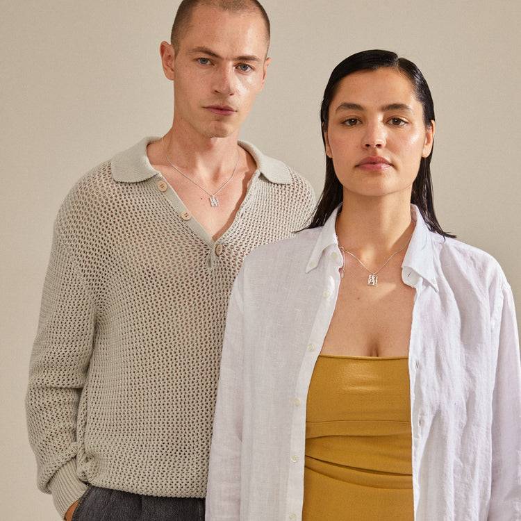 Pilgrim LOVE TAG, Recycelte HOPE Halskette Versilbert