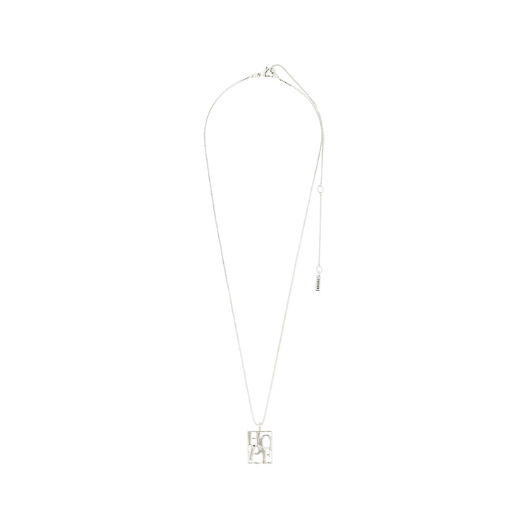 Pilgrim LOVE TAG, Recycelte HOPE Halskette Versilbert